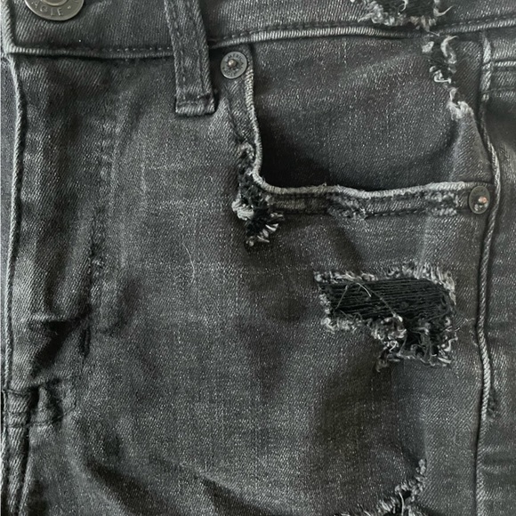 American eagle black denim shorts - Picture 6 of 8